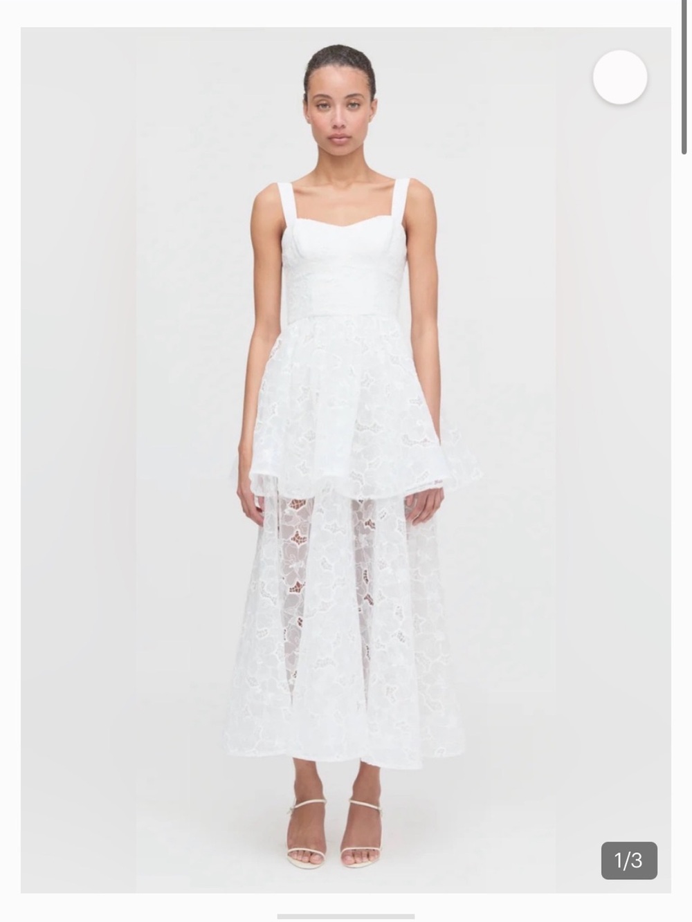 Hill House White Lace High-Low Maxi Dress, Isabelle dress